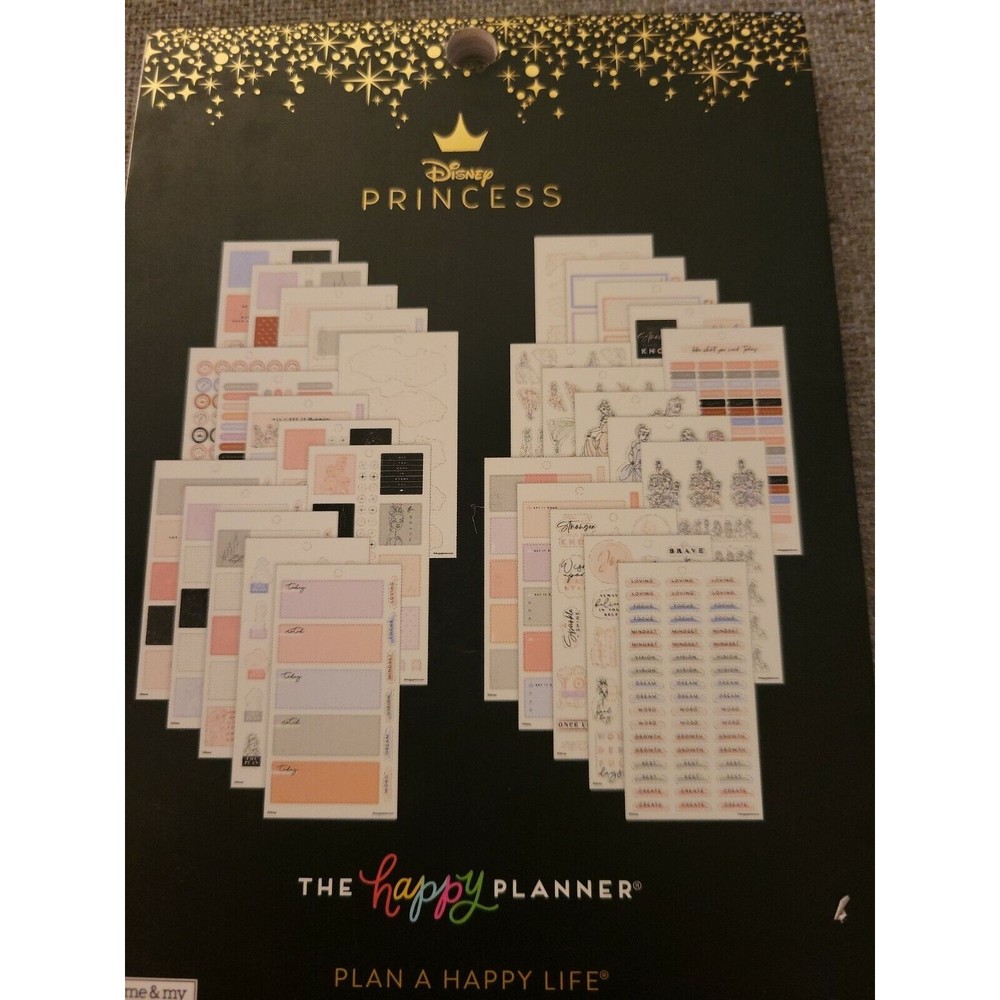 NEW the Happy Planner Disney Princess ELEGANCE MINI Value Pack Stickers 660 Pcs. - Picture 4 of 7